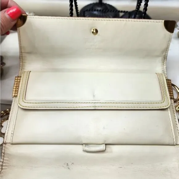 Authentic Louis Vuitton Suhali Leather Wallet Crossbody Conversion W/ Dust Bag - Picture 11 of 17